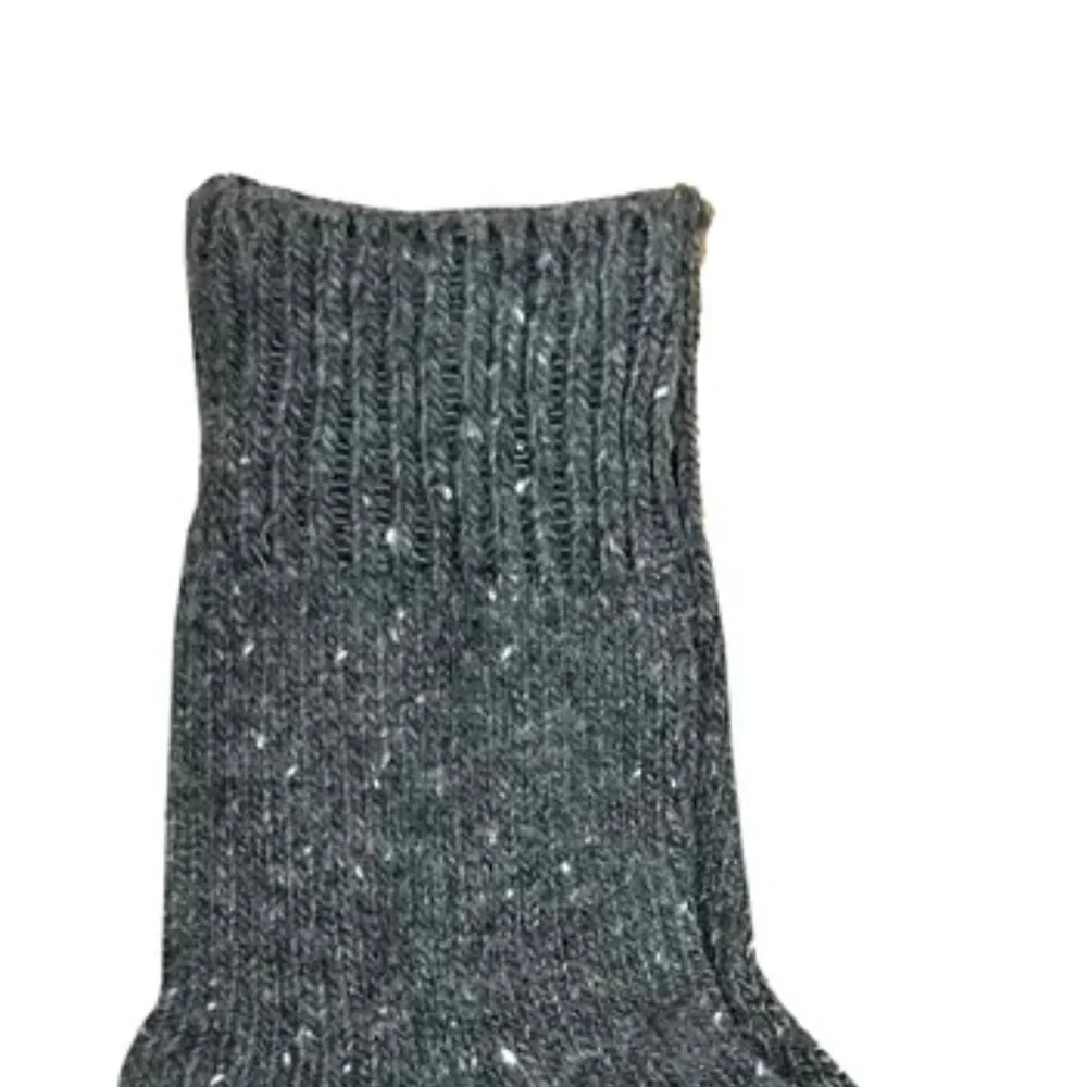NWT Mia Gray Confetti Wool Crew Socks